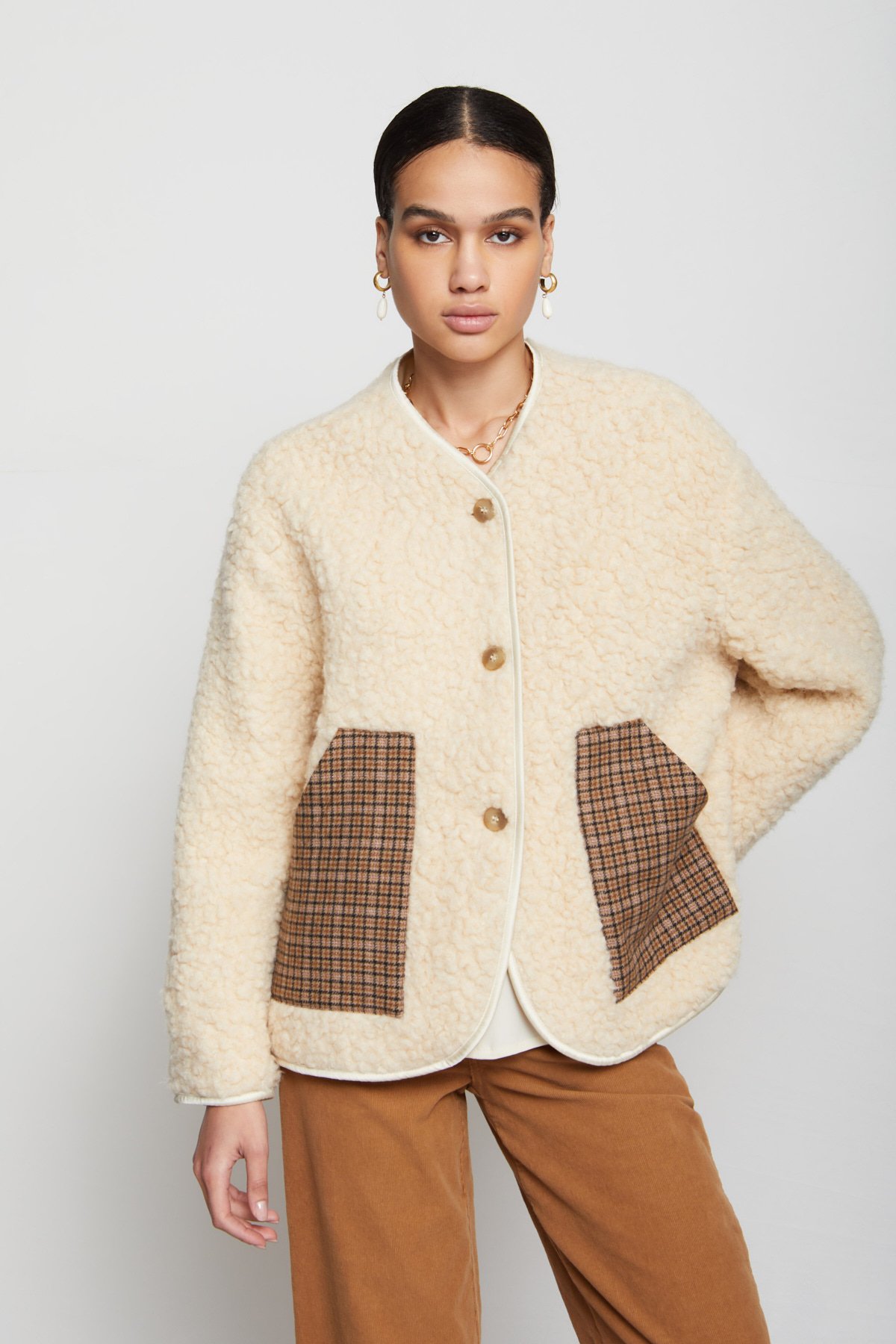 Teddy wool-blend jacket