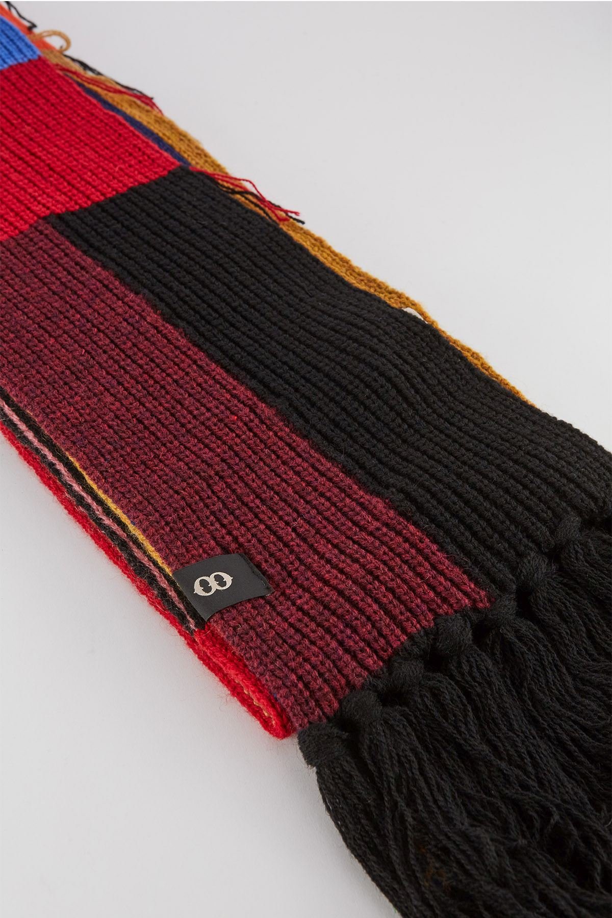 Wool-blend long scarf