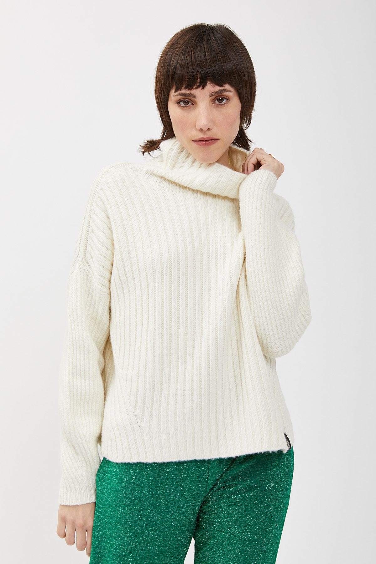 Ribbed knitwear jumper