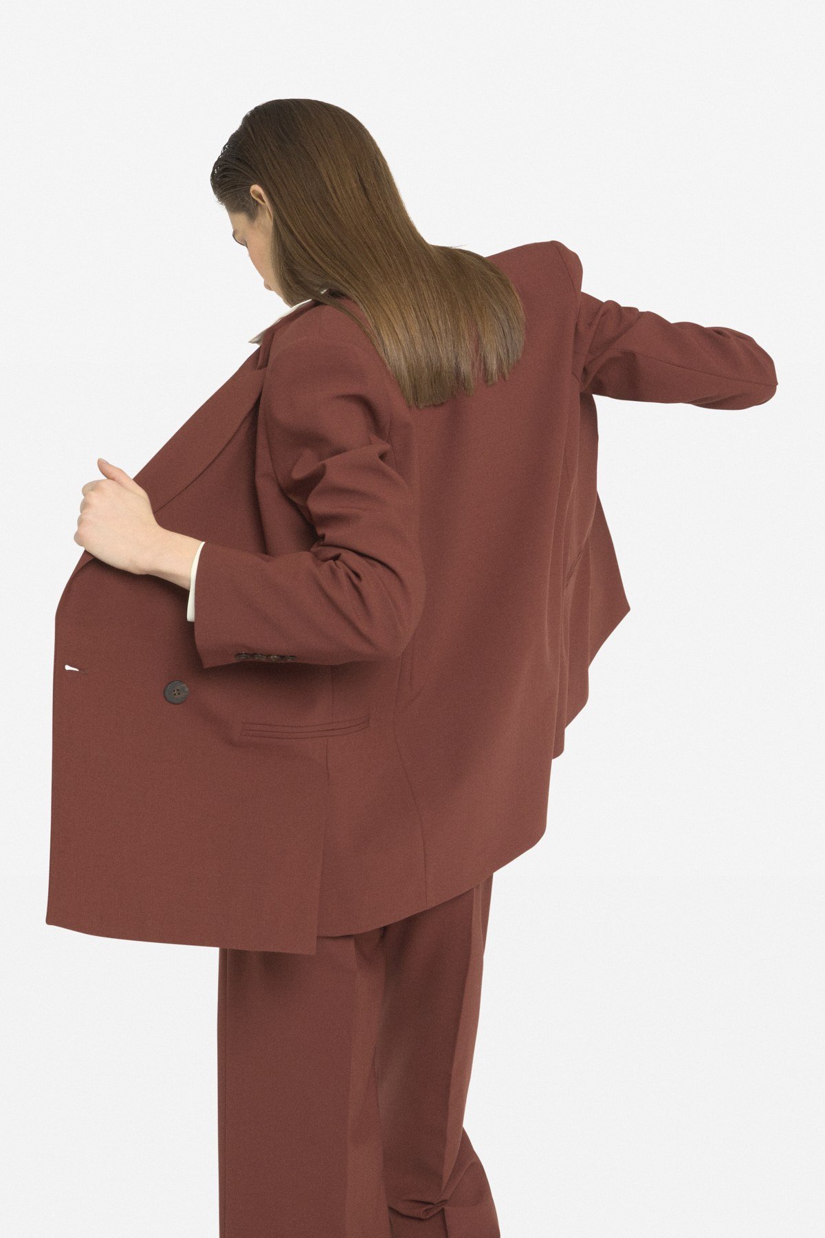 Jacket with side fastening