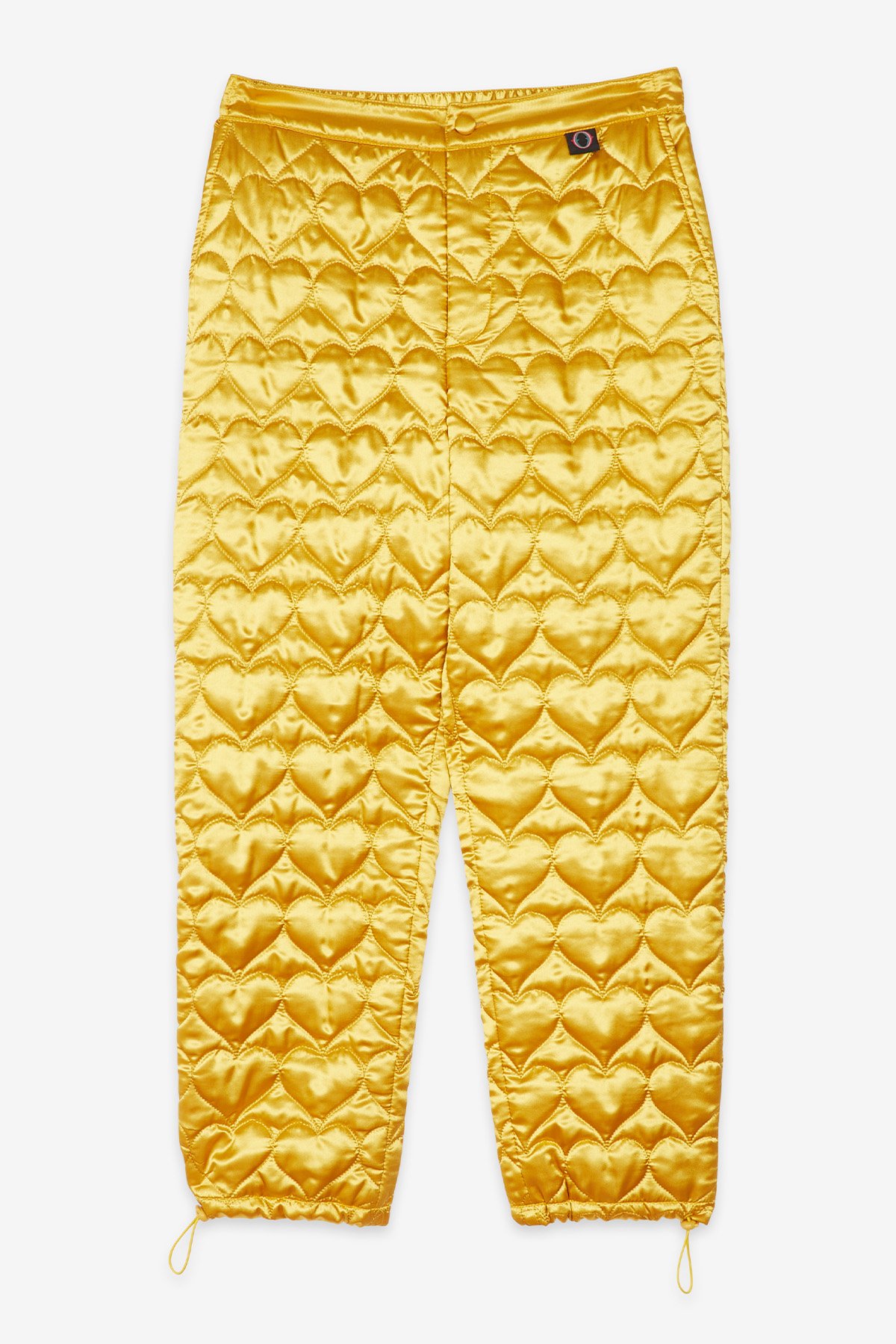 Heart-quilted trousers