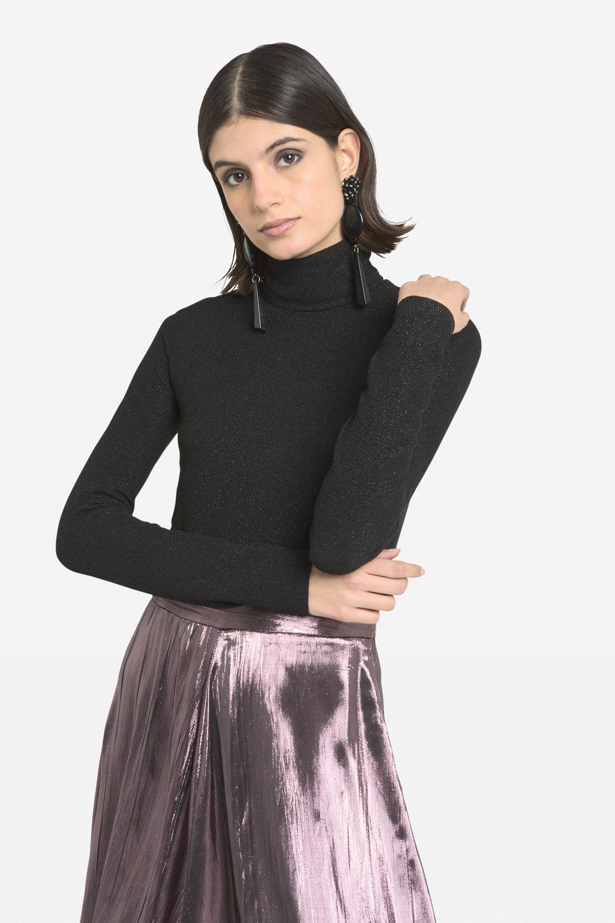 Sweater with lurex