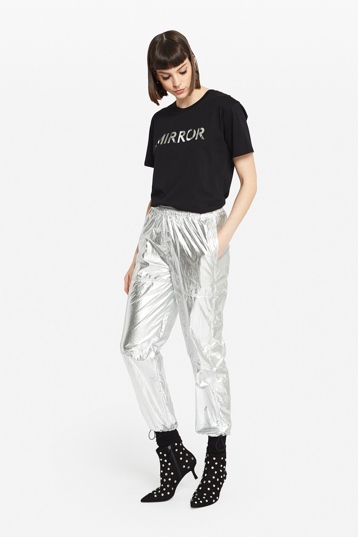 Laminated trousers