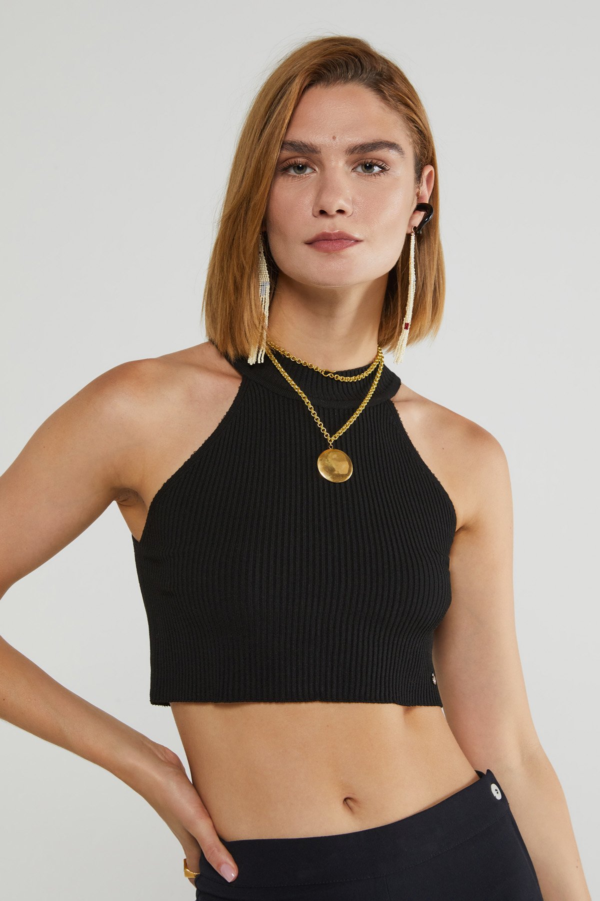 Viscose cropped top